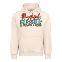Sandshell thankful blessed and kind of a mess Urban Hoodie - MaliasSmallBusiness