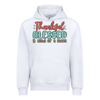 White thankful blessed and kind of a mess Urban Hoodie - MaliasSmallBusiness