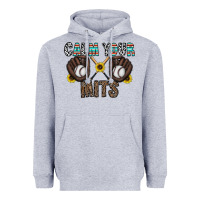 Heather Grey calm your mits baseball Heavyweight Hoodie - CowhideDigitalArt