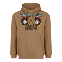 Toasted Coconut calm your mits baseball Heavyweight Hoodie - CowhideDigitalArt