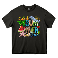 Asphalt summer time Heavy Core Tee - CowhideDigitalArt