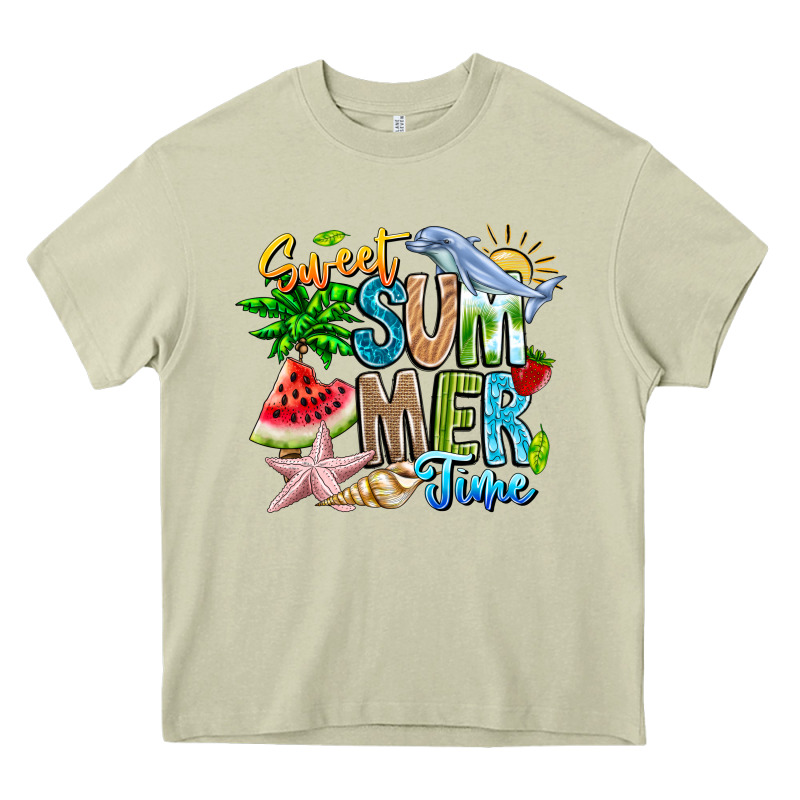 Summer Time Heavy Core Tee by CowhideDigitalArt | Teevron