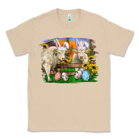 Mushroom Easter Farm Cows Bunny Ears And Eggs Classic Tee - RanaPortraitStore