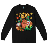 Black festive af christmas black man sneakers Long Sleeve Tee - RanaPortraitStore