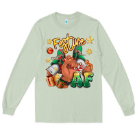 Matcha festive af christmas black man sneakers Long Sleeve Tee - RanaPortraitStore
