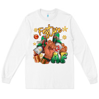 White festive af christmas black man sneakers Long Sleeve Tee - RanaPortraitStore