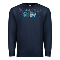 Navy winter let it snow Premium Sweatshirt - JahusDesignShop