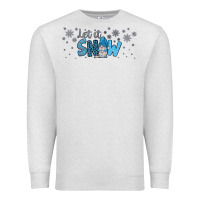 Oatmeal Heather winter let it snow Premium Sweatshirt - JahusDesignShop