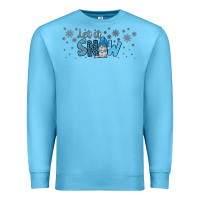 Ocean Blue winter let it snow Premium Sweatshirt - JahusDesignShop