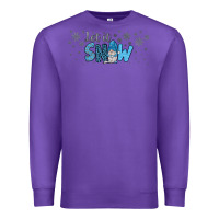 Purple winter let it snow Premium Sweatshirt - JahusDesignShop