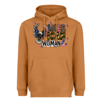 Meerkat american woman Heavyweight Hoodie - CowhideDigitalArt