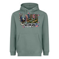 Sage american woman Heavyweight Hoodie - CowhideDigitalArt