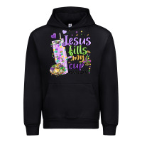 Black mardi gras jesus fills my cup Urban Hoodie - MaliasSmallBusiness