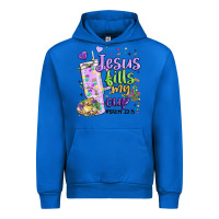 Cobalt mardi gras jesus fills my cup Urban Hoodie - MaliasSmallBusiness