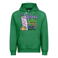 Emerald mardi gras jesus fills my cup Urban Hoodie - MaliasSmallBusiness