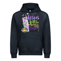 Navy mardi gras jesus fills my cup Urban Hoodie - MaliasSmallBusiness