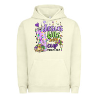 Pigment Pistachio mardi gras jesus fills my cup Urban Hoodie - MaliasSmallBusiness