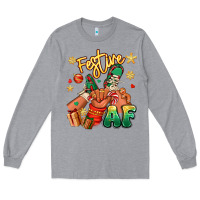 Heather Grey festive af christmas black kid sneakers Long Sleeve Tee - RanaPortraitStore