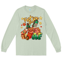 Matcha festive af christmas black kid sneakers Long Sleeve Tee - RanaPortraitStore
