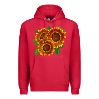 Cardinal tiger eyes sunflower Premium Hoodie - LillyAllenDesigns