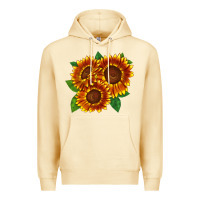 Pina Colada tiger eyes sunflower Premium Hoodie - LillyAllenDesigns