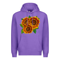 Tiger Eyes Sunflower Premium Hoodie | Teevron