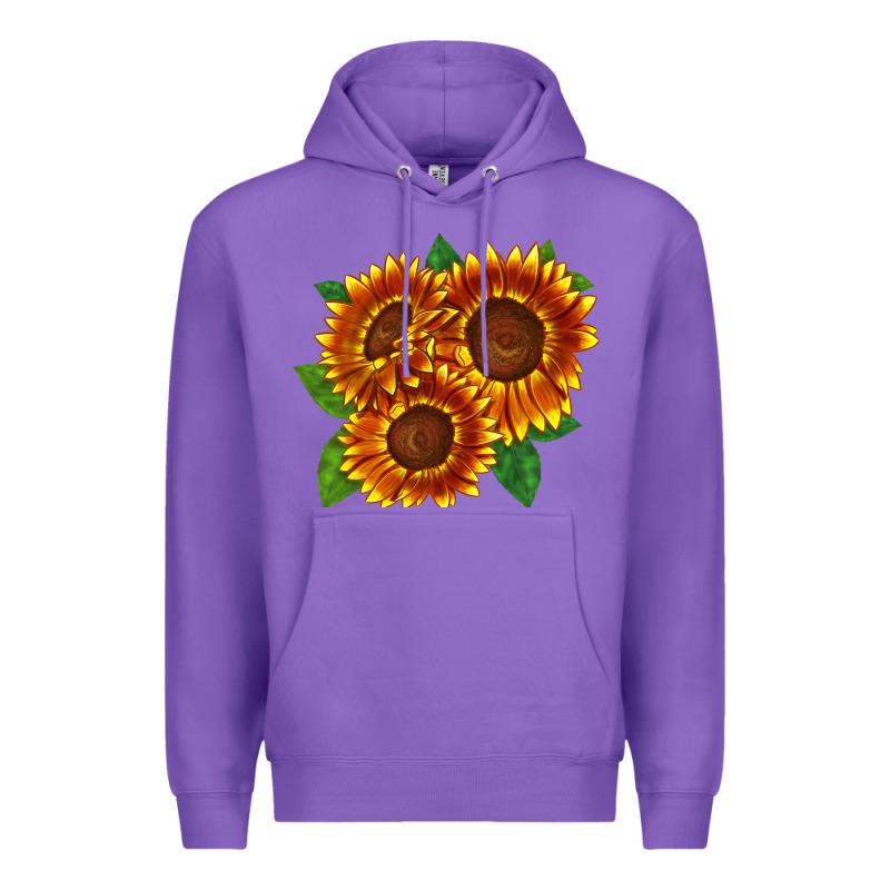 Tiger Eyes Sunflower Premium Hoodie by LillyAllenDesigns | Teevron