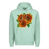 Seafoam tiger eyes sunflower Premium Hoodie - LillyAllenDesigns