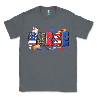 Charcoal Heather American nurse Classic Tee - Zillion Design Studio