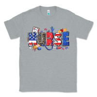 Heather Grey American nurse Classic Tee - Zillion Design Studio