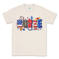 Natural American nurse Classic Tee - Zillion Design Studio
