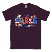 Plum American nurse Classic Tee - Zillion Design Studio