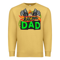 Antique Gold racing dad with racing oto equipment Premium Sweatshirt - AdoDesignShop