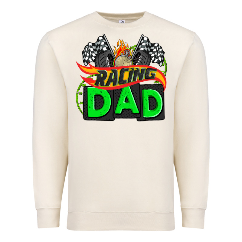 Racing Dad With Racing Oto Equipment Premium Sweatshirt by AdoDesignShop | Teevron