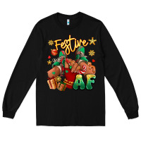 Black festive af christmas black girl children sneakers Long Sleeve Tee - RanaPortraitStore