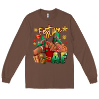 Chestnut festive af christmas black girl children sneakers Long Sleeve Tee - RanaPortraitStore