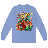 Colony Blue festive af christmas black girl children sneakers Long Sleeve Tee - RanaPortraitStore
