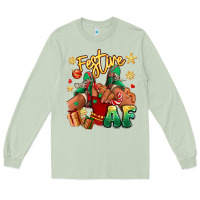 Matcha festive af christmas black girl children sneakers Long Sleeve Tee - RanaPortraitStore