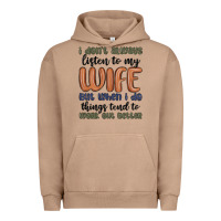 Pigment Burro i don t always listen to my wife but when i do things tend to work out Urban Hoodie - MaliasSmallBusiness
