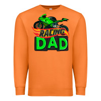 Carrot racing dad with racing motorcycle Premium Sweatshirt - AdoDesignShop