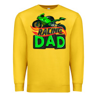 Lemon racing dad with racing motorcycle Premium Sweatshirt - AdoDesignShop