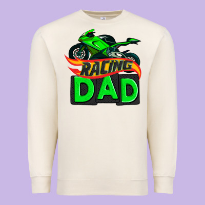 Racing Dad With Racing Motorcycle Premium Sweatshirt Designed By Adodesignshop