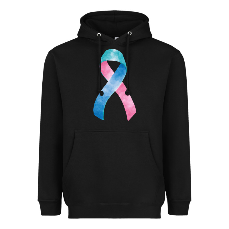 Thyroid Cancer Ribbon Fa Element Heavyweight Hoodie by FaDigitalArtStudio | Teevron
