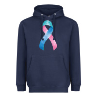 Navy thyroid cancer ribbon fa element Heavyweight Hoodie - FaDigitalArtStudio