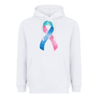 White thyroid cancer ribbon fa element Heavyweight Hoodie - FaDigitalArtStudio