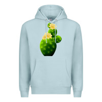Blue Mist texas cactus Premium Hoodie - LillyAllenDesigns