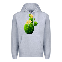 Heather Grey texas cactus Premium Hoodie - LillyAllenDesigns