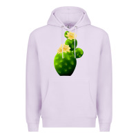 Lilac texas cactus Premium Hoodie - LillyAllenDesigns