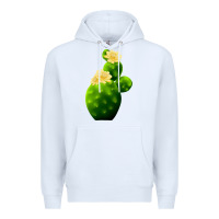 White texas cactus Premium Hoodie - LillyAllenDesigns