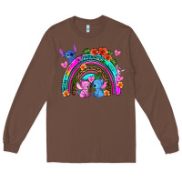 Chestnut stitch and lilo rainbow Long Sleeve Tee - AdoDesignShop